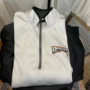 Dayton Dragons Baseball 🐉 Ladies Gray Fleece Jacket Holloway
